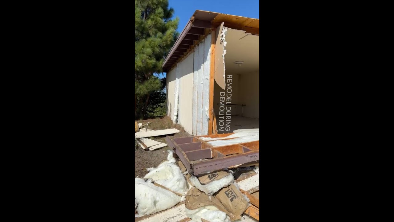 You visit your remodel during DEMOLITION - Construction Process