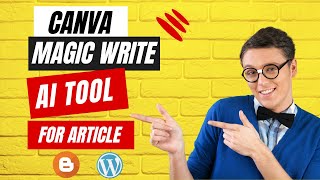 Canva Magic Write Free Unique Article A.I Tool For Blogger & WordPress Tamil - Canva Article Writing