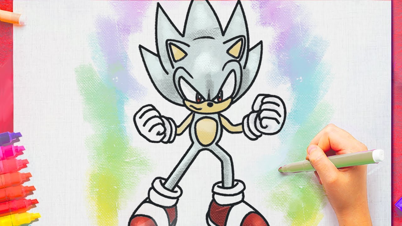 face the day with me — First time drawing Hyper Sonic