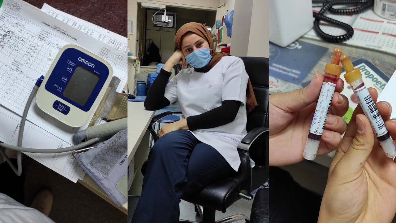 HASTANEDE 1 GÜNÜM💉 Diyaliz teknikerliği stajı🩺Kan alma, damar yolu açma, diyaliz, tansiyon ölçme..