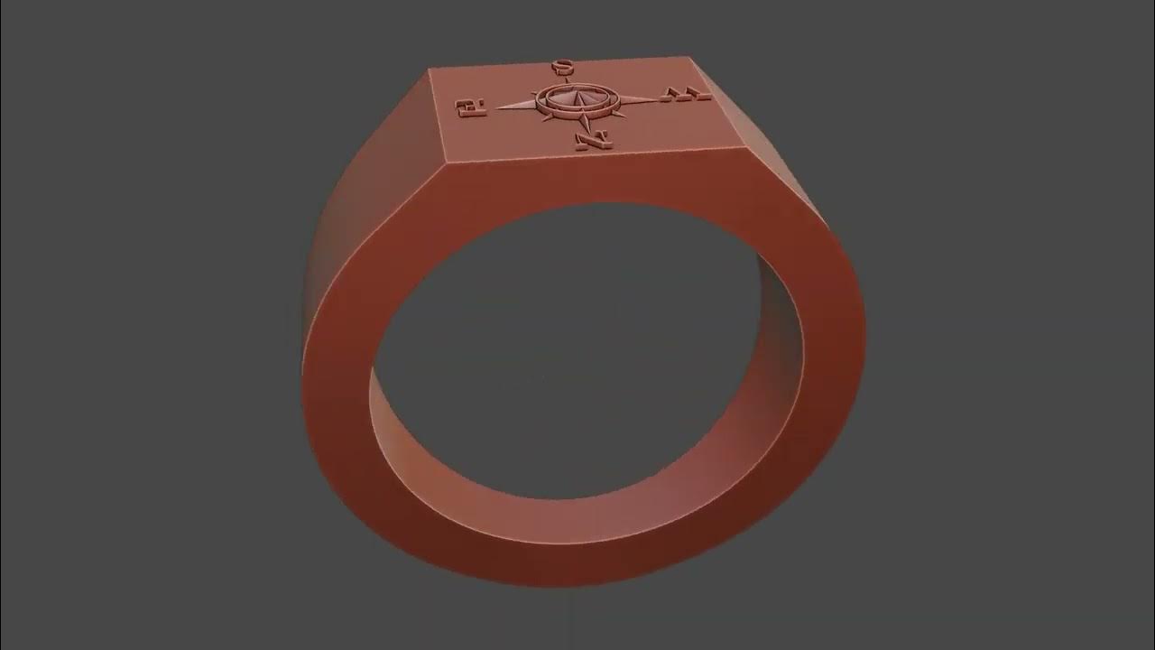 кольцо компас - YouTube