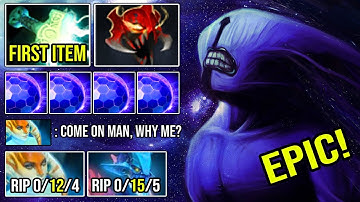 Crazy Attack Bash Lord Faceless Void First ITEM Mjollnir Ez Counter Naga Illusion 24Kills DotA 2