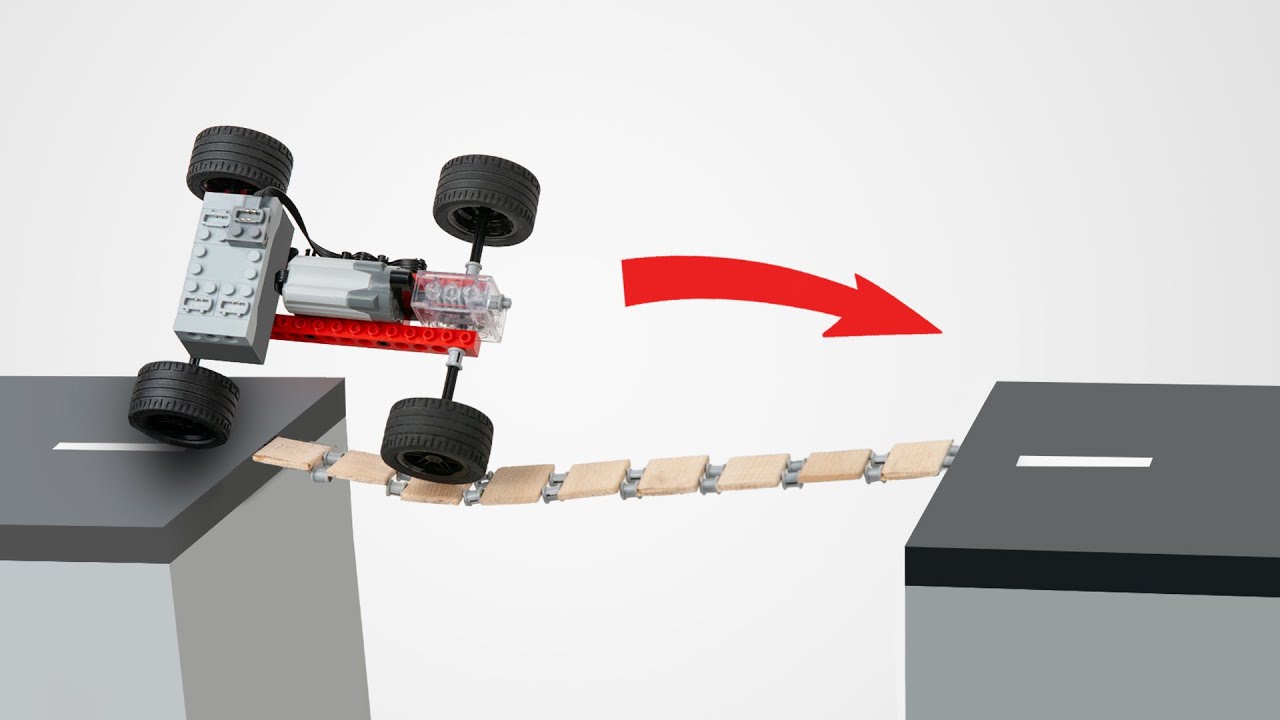 Lego Car vs Narrow Bridges