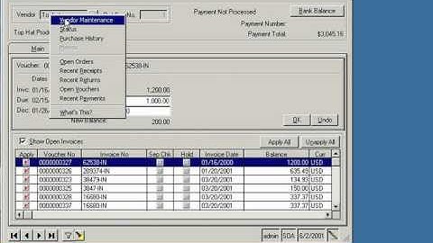 Account Payable Module for Sage MAS 500 [Demo]