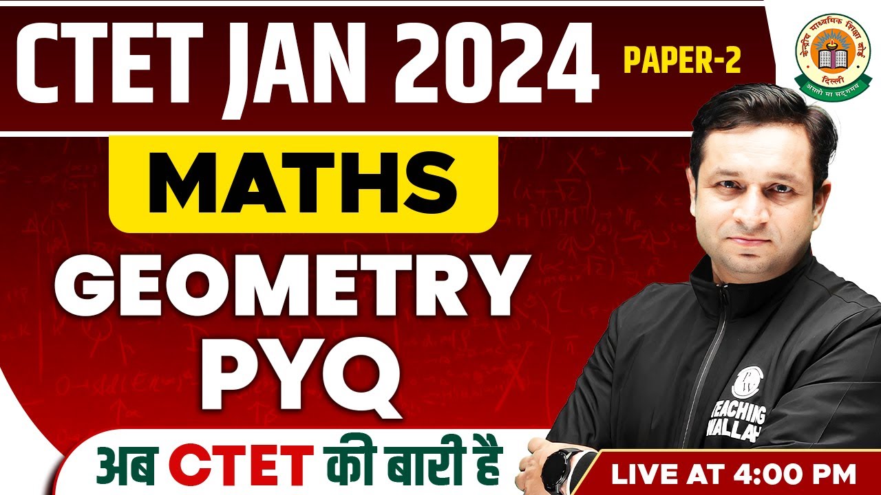 Geometry for CTET Paper 2 | CTET Maths Paper 2 | Maths for CTET Exam ...