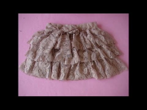 saia infantil babado