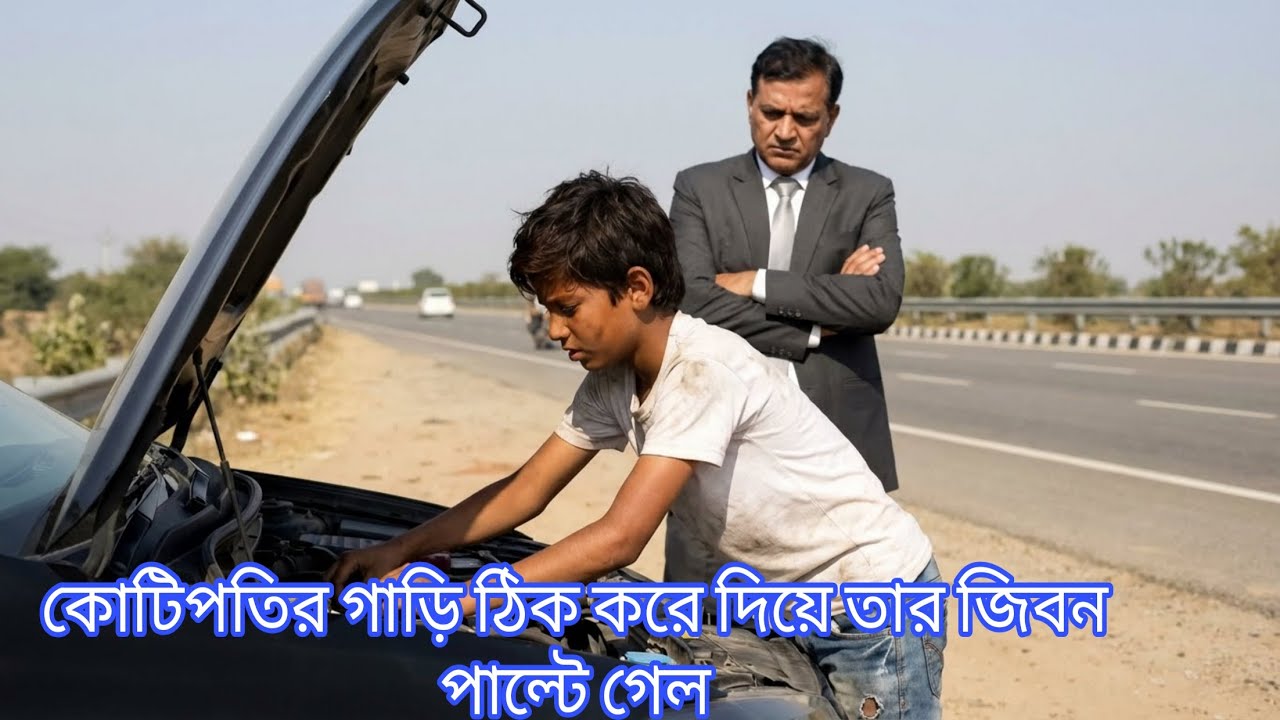 যখন একটি দরিদ্র ছেলে ধনী ব্যক্তির গাড়ি ঠিক করল, এবং টাকা চাওয়ার পরিবর্তে শুধু স্কুলে যেতে চাইল।