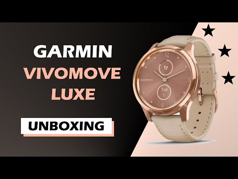 Garmin Vivomove Luxe 18K Rose Gold Unboxing HD (010-02241-21)