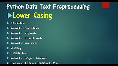 tpp1: Lowercasing text preprocessing in python machine learning