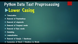 Celebrity tpp1: Lowercasing text preprocessing in python machine learning Profile