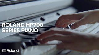 Roland HP704 LA Light Oak Digitale Home Piano video
