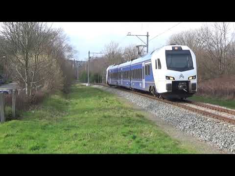 Arriva Flirt 554 vertrekt in Landgraaf