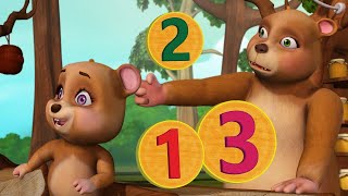 పది చిన్న ఎలుగుబంట్లు - Numbers Song | Telugu Rhymes for Children | Infobells