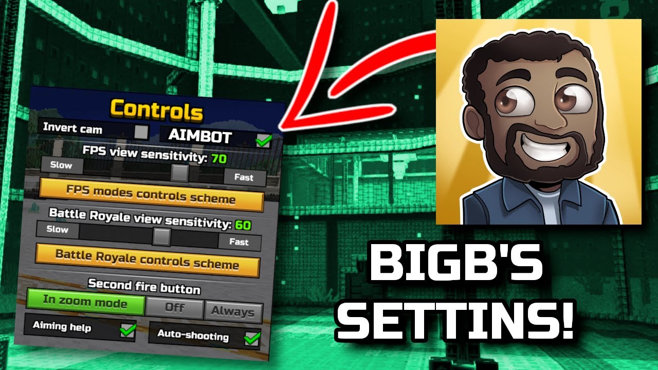 I Used BIGB'S AIMBOT SETTINGS in Pixel Gun 3D and it TURNED ME IN TO THIS!