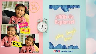 Arah Playing with the pigeons