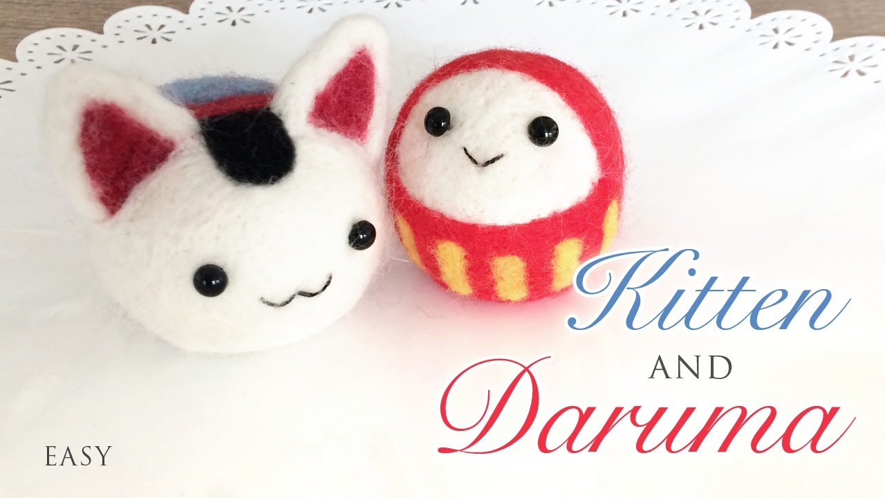 How To Needle Felt Daruma And Inu Hariko Tutorial With Giveaway Youtube How To Needle Felt Daruma And Inu Hariko Tutorial With Giveaway Youtube