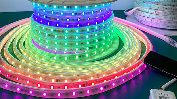 164Ft Addressable Digital Waterproof LED Tape Lights - WS2811