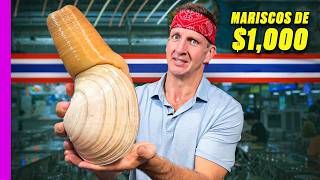 ¡Reto de mariscos de $1,000 en Tailandia! ¡El más grande de Bangkok!