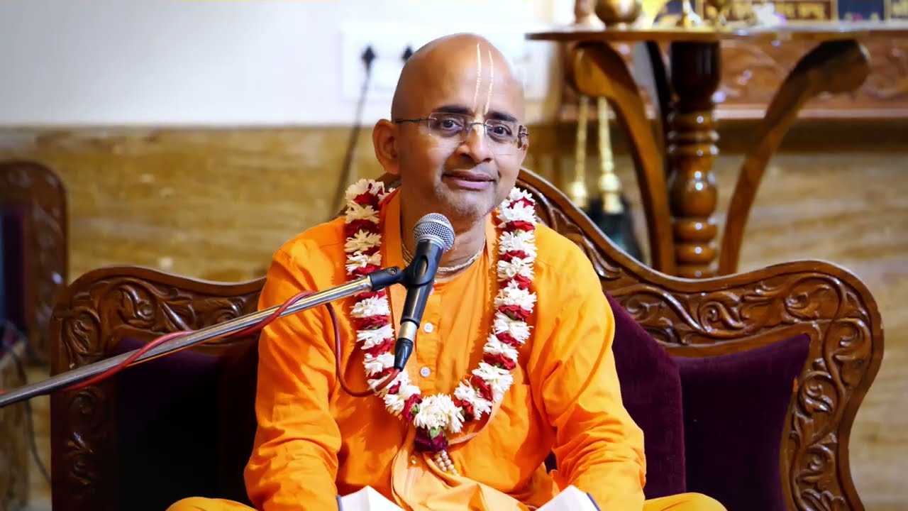 तनावपूर्ण परिस्थितियों में भी आनंदपूर्वक भक्ति कैसे जारी रखें? | ISKCON Madhuvan | Radheshyam Das