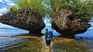 Eksplor Batu Karang Raksasa \u0026 Camping Sendirian di Pantai berbatu