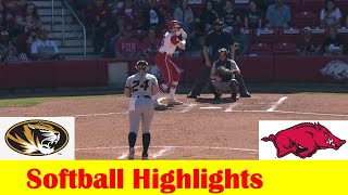 #11 Missouri vs #19 Arkansas Softball Game 3 Highlights, April 7 2024 screenshot 5