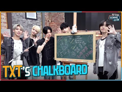 [After School Club] TXT's chalkboard (투모로우바이투게더의 칠판꾸미기)