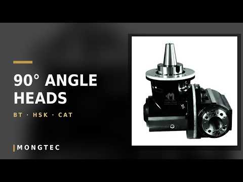 90° CNC Angle Heads for BT40 / BT50 / HSK / CAT | MONGTEC