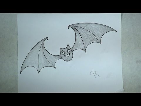 Bat Drawing  How To Draw A Bat Step By Step