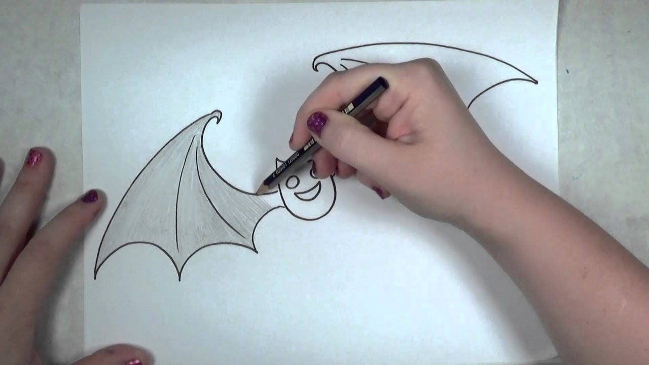 Learn How to Draw A Bat  iCanHazDraw  YouTube