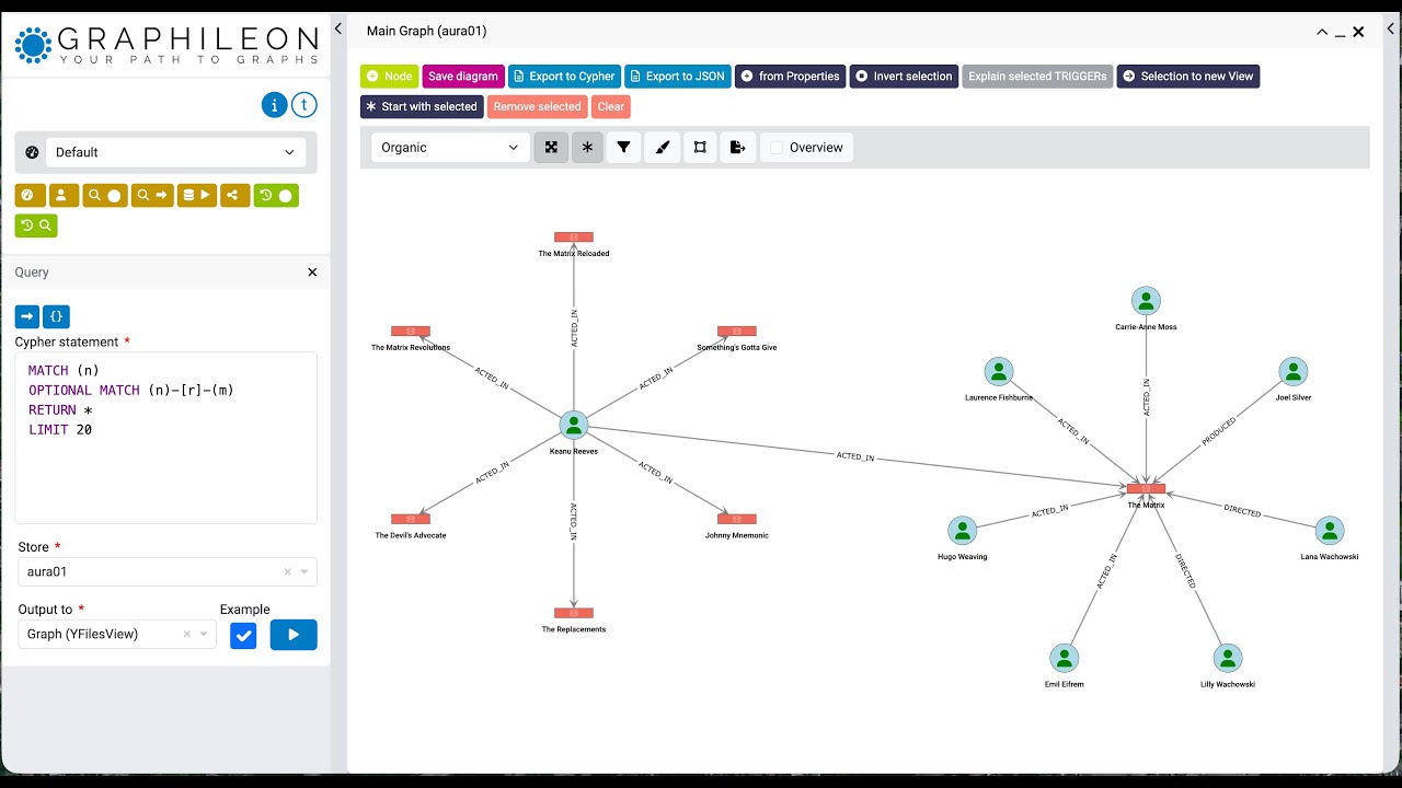 Connecting Graphileon Cloud to Neo4j Aura