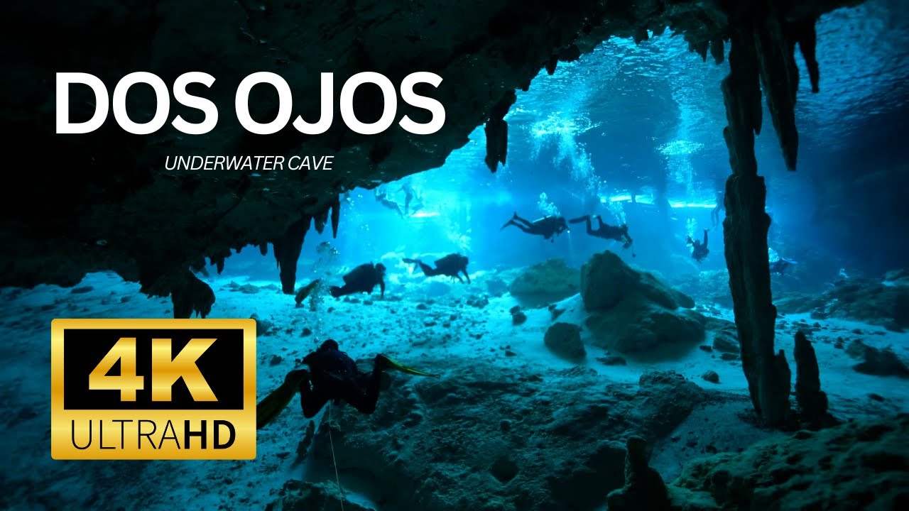 4K Experience Cenote Dos Ojos Full Dive: Mexico's Incredible Underwater Caves