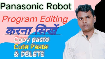 How to copy paste and how to delete point Panasonic robot