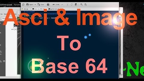 Asci & Image To Base 64 On Linux Bash Script