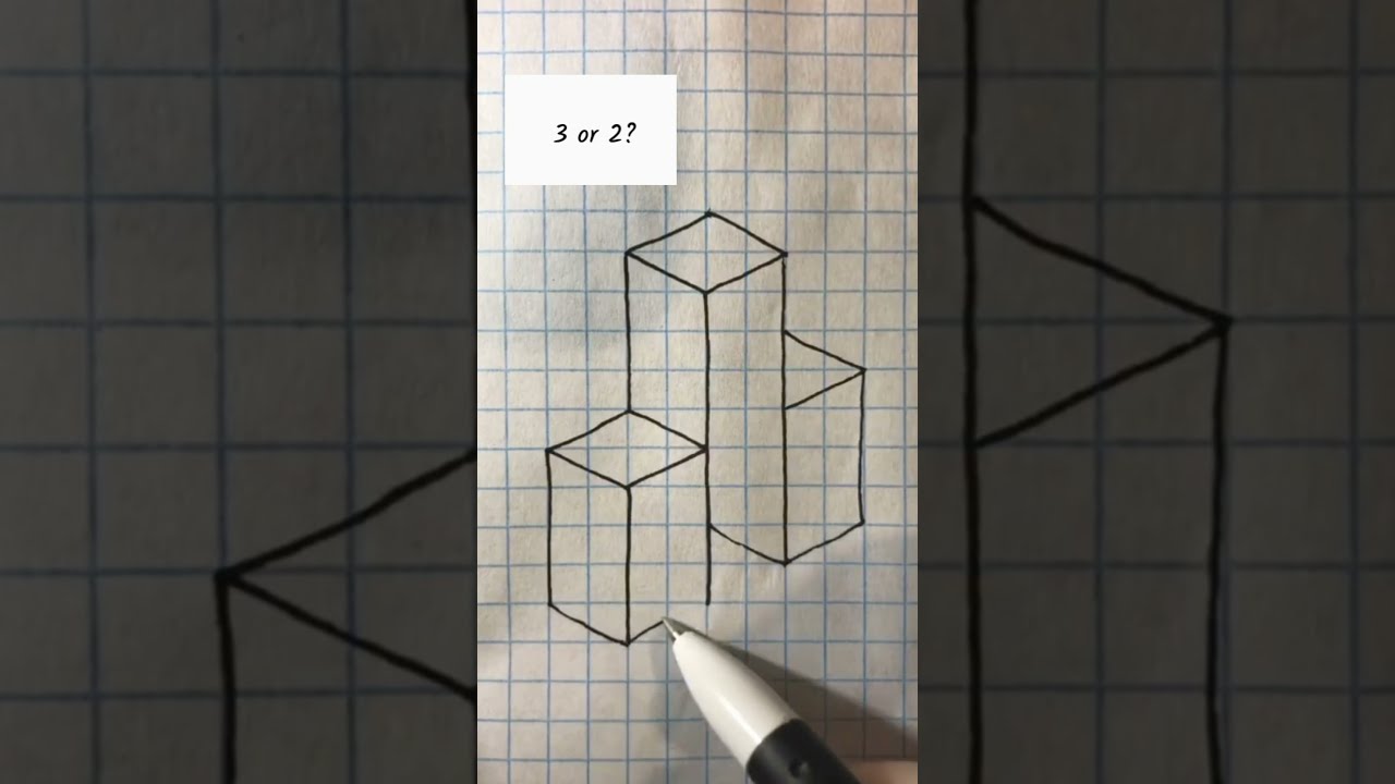 3D Drawing on Paper | 3D Bar Chart Drawing