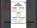 Class 7 maths| Perimeter and Area #geometry #mathshorts #youtubeshorts