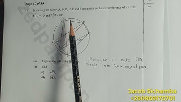Circle theorem exam question