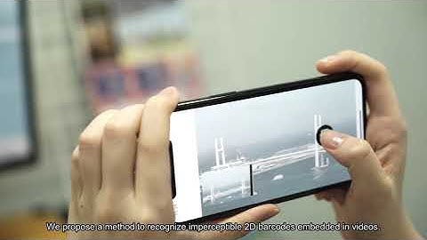 Imperceptible 2D Barcodes Embedded in Videos (2022)