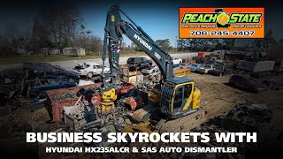 Peach State Recycling's Business Skyrockets With Hyundai HX235ALCR & SAS Extreme Auto Dismantler by National Equipment Dealers, LLC 229 views 2 months ago 5 minutes, 33 seconds