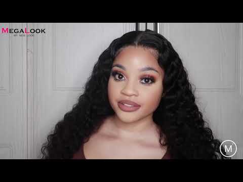 EASY AND FAST INSTALL | 13x4 TRANSPARENT LACE WATER WAVE WIG 22 INCHES| MEGALOOK HAIR