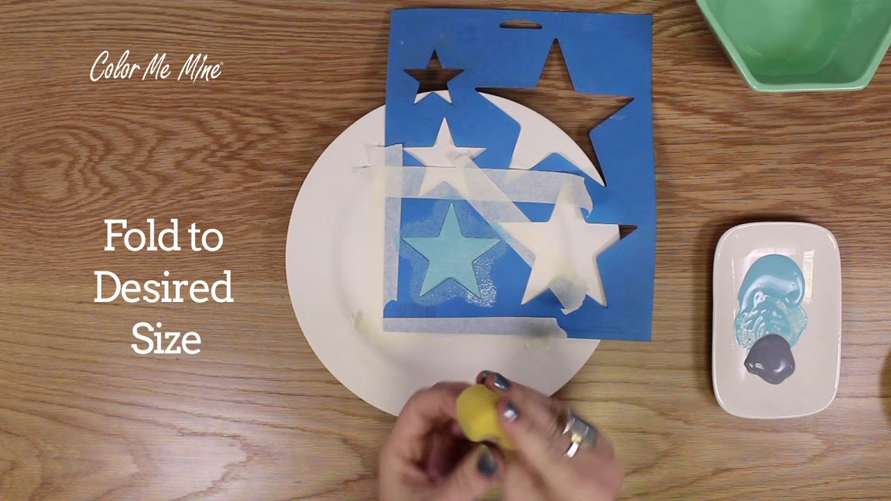 Color Me Mine Stencil Technique