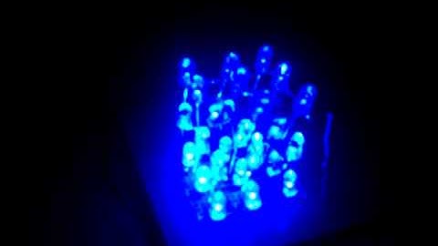 3*3*3 LED cube using P16F630