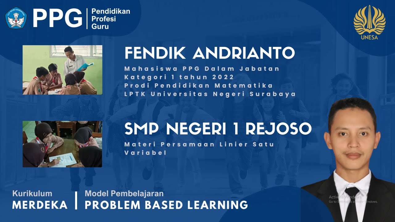 UKIN PPG !! Video Pembelajaran Model PBL | Program Studi Pendidikan Matematika | UNESA