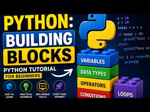 Python: Building Blocks | Python Tutorial for Beginners | FutureCoder IT