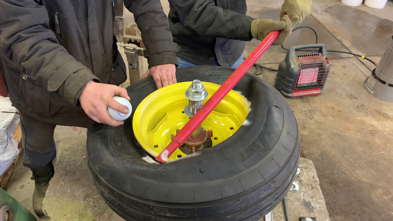 Changing Tractor Tires is Just Too Easy John Deere 2510 YouTube
