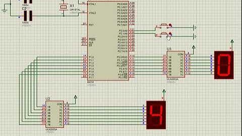 Up & Down Counter In Proteus