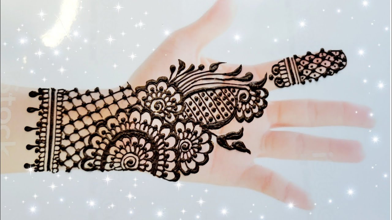 New latest front hand Henna mehndi design 2021-very easy and ...