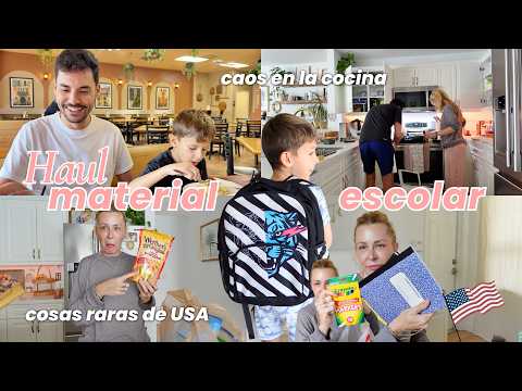 🇺🇸 HAUL de MATERIAL ESCOLAR 📚 para la VUELTA AL COLE 🚌 en ESTADOS UNIDOS | VLOG