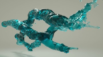 Cinema 4D + Realflow 2.5 + Octane