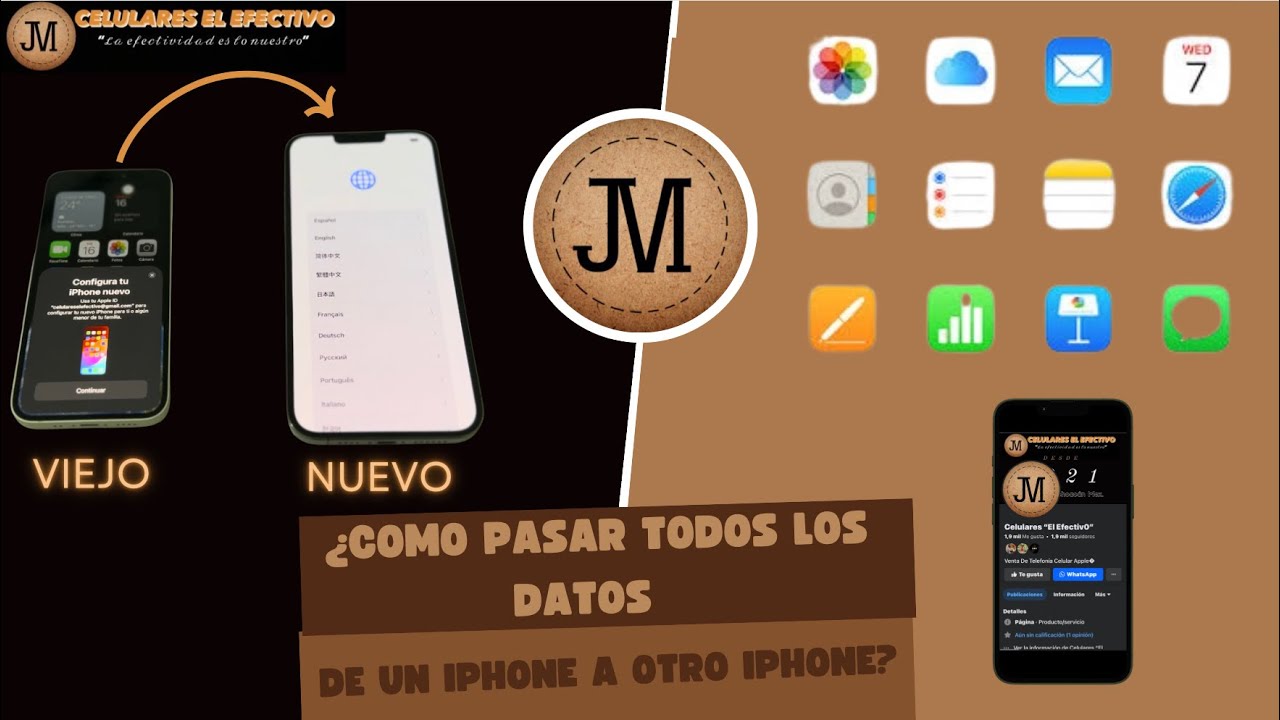 COMO PASAR TODOS LOS DATOS DE UN IPHONE A OTRO IPHONE| MÉTODO INICIO ...