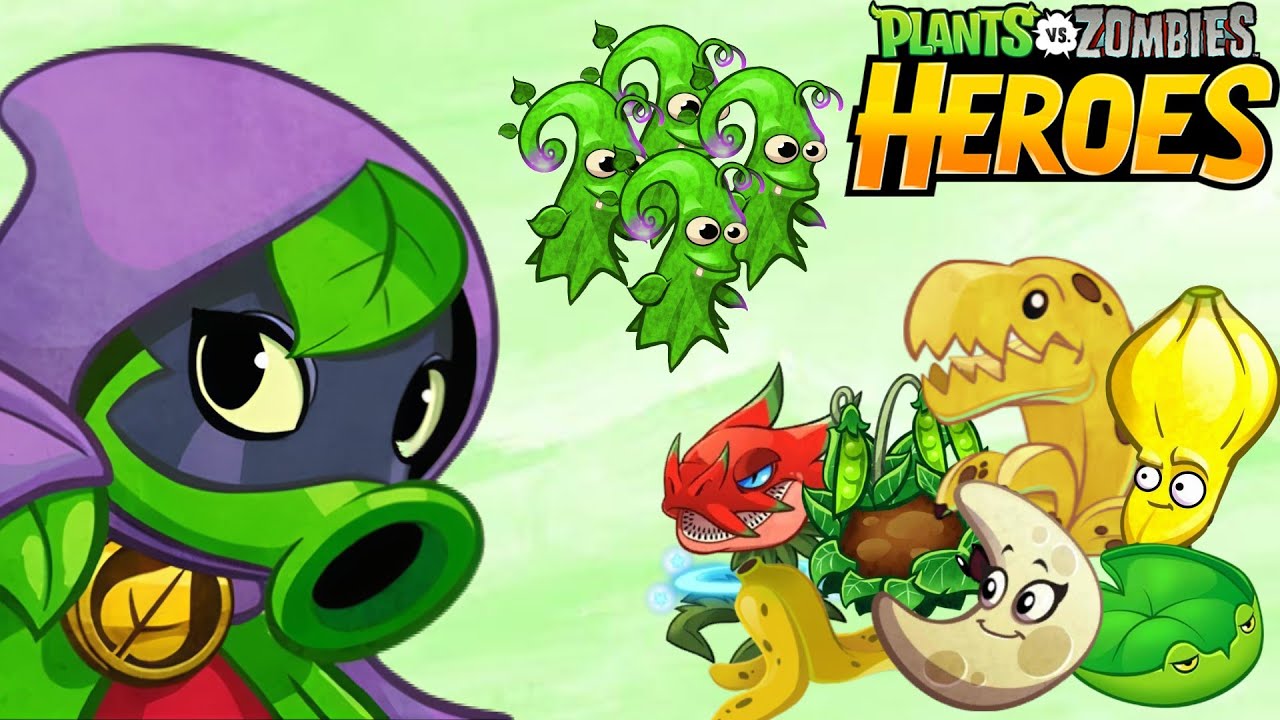 Делимся стратегиями, которые помогут вам освоить эту колоду Green Shadow! (PvZ Heroes)